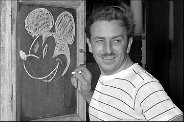 Image result for mickey mouse and walt sketch